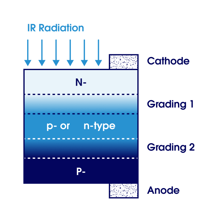 Structure of the IR photodiode junction